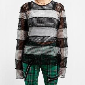 Tripp NYC Mega Mesh Stripe Jersey